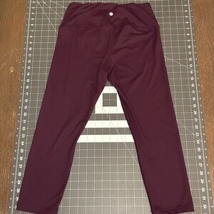 Plum-Colored Velocity Brand Women’s Capris Workout Clothing Medium